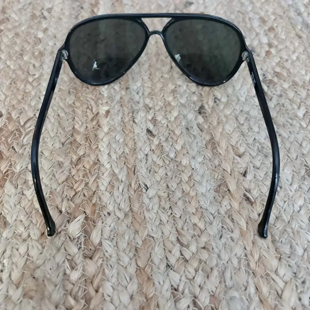 VINTAGE B&L RAY BAN W0325 BLACK NYLON G15 CATS 5000 SKI GLACIER SUNGLASSES MINT